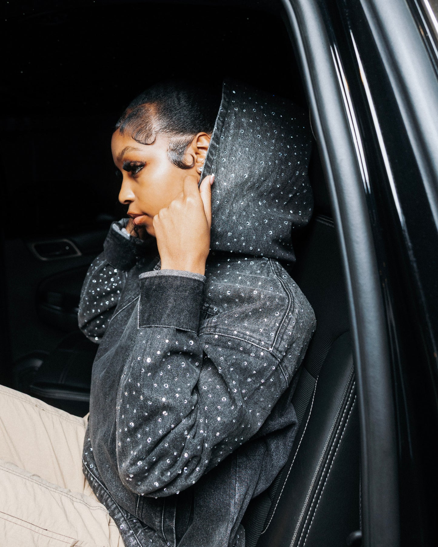 Rebel Rhinestone Darkwash