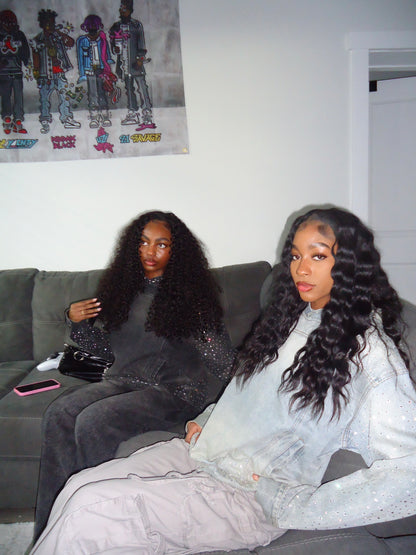 Rebel Rhinestone Darkwash